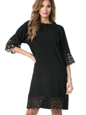 TRÏBE Black Party Midi Dress Size Small NWT